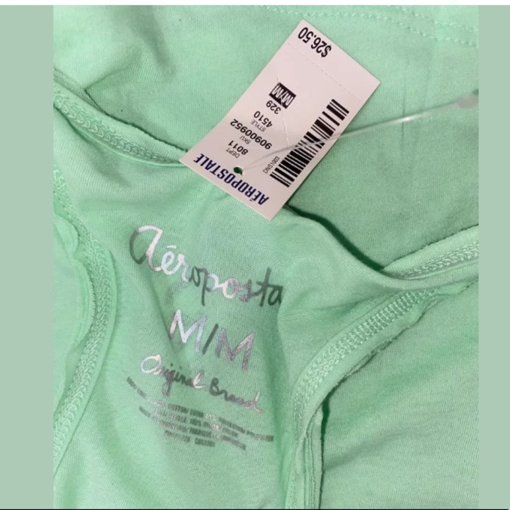 NWT Aeropostale Green Sequin Front Tank Top 🌹 - Picture 5 of 5